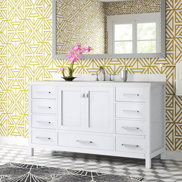 Etta Avenue™ Taya 59.2" Double Bathroom Vanity Base Only & Reviews